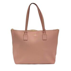 Kate Spade Light Pink Saffiano Leather Lucie Tote Bag